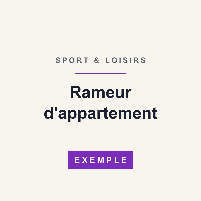 Rameur d'appartement pliable