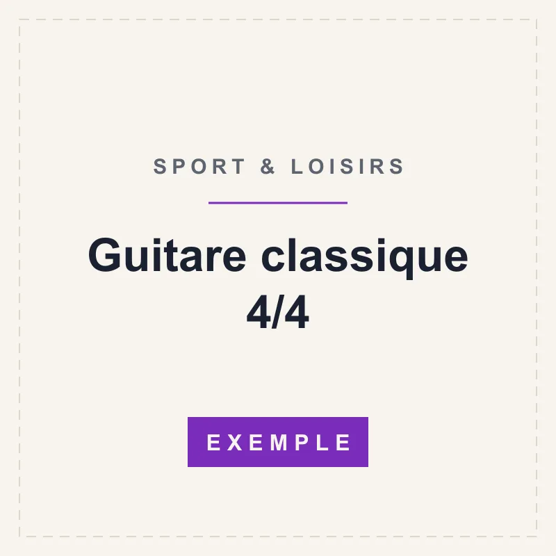 Guitare classique 4/4
