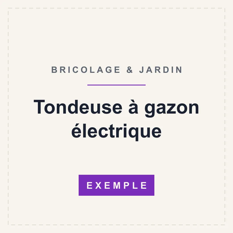 Tondeuse à gazon électrique